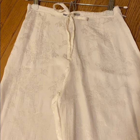 High Waisted Floral Jacquard Pants - Picture 2 of 5